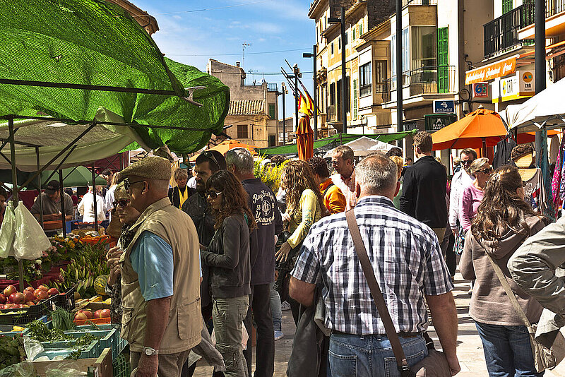markt von Santanyi im Osten Mallorcas