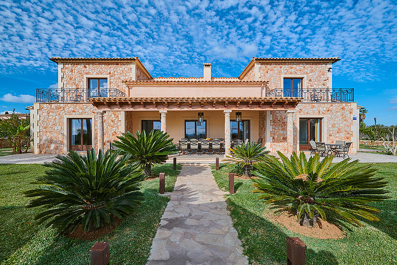 Garten der Finca Casa Fortuna bei Manacor